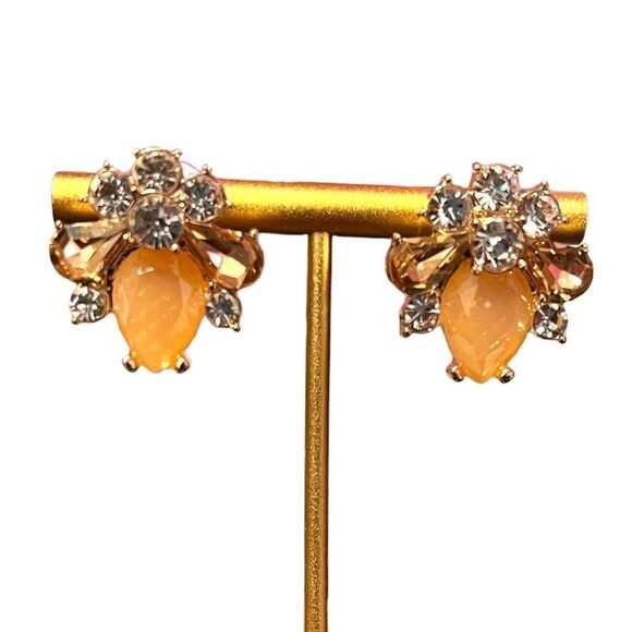 NWT Rachel Parcell Faceted Rhinestone Stud Earrings - Picture 2 of 5